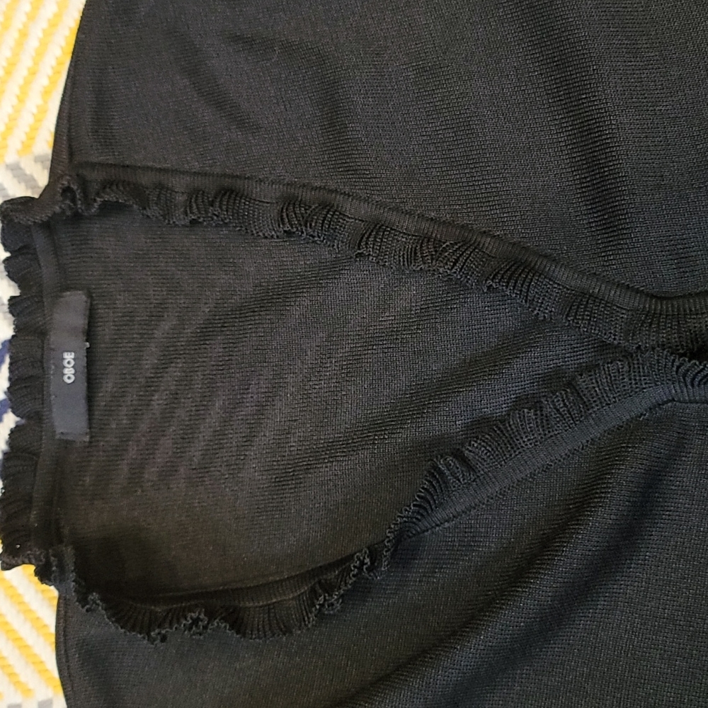 Black Ruffled Cardigan ‼️ - Picture 2 of 6